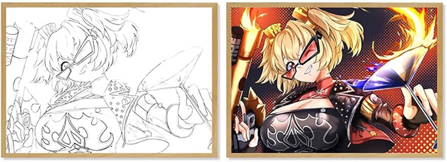 Amazon.co.jp : バーニス 光る絵 ゼンレスゾーンゼロ ナイトライト